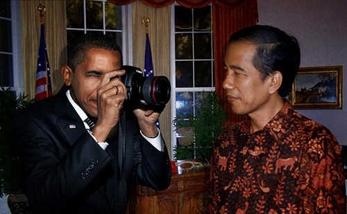&#91;KASKUS ayo ngaku&#93;Pose Jokowi Saat Difoto Barack Obama, Asli atau Rekayasa?