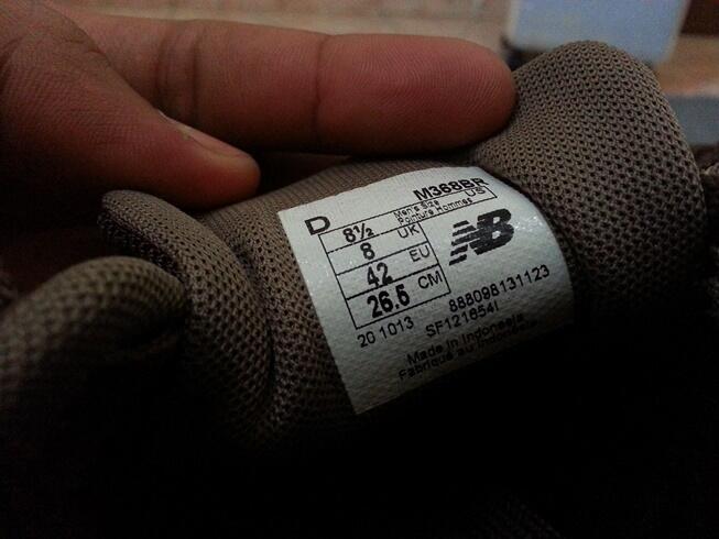 New Balance (NB) M 368 BR Original Ukuran 42