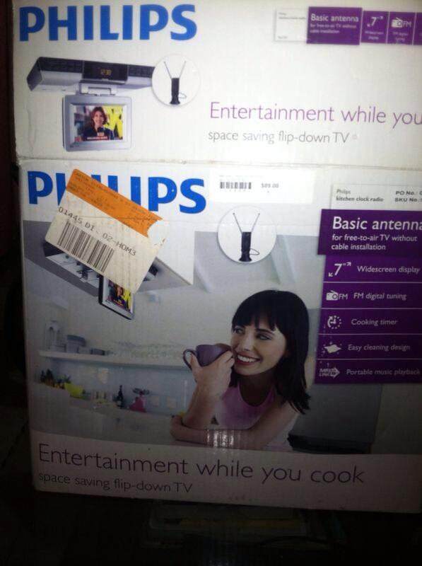 Philips tv portable dapur
