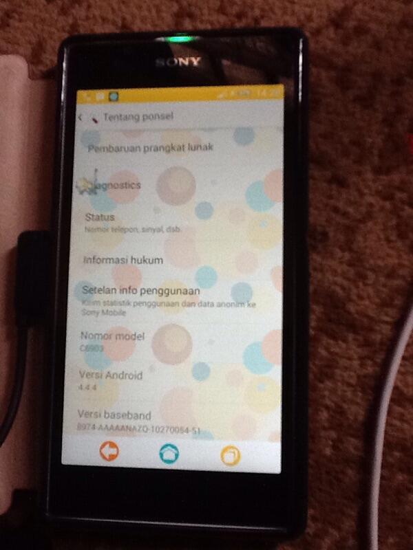 SONY Xperia Z1 white LTE ,lengkap garansi