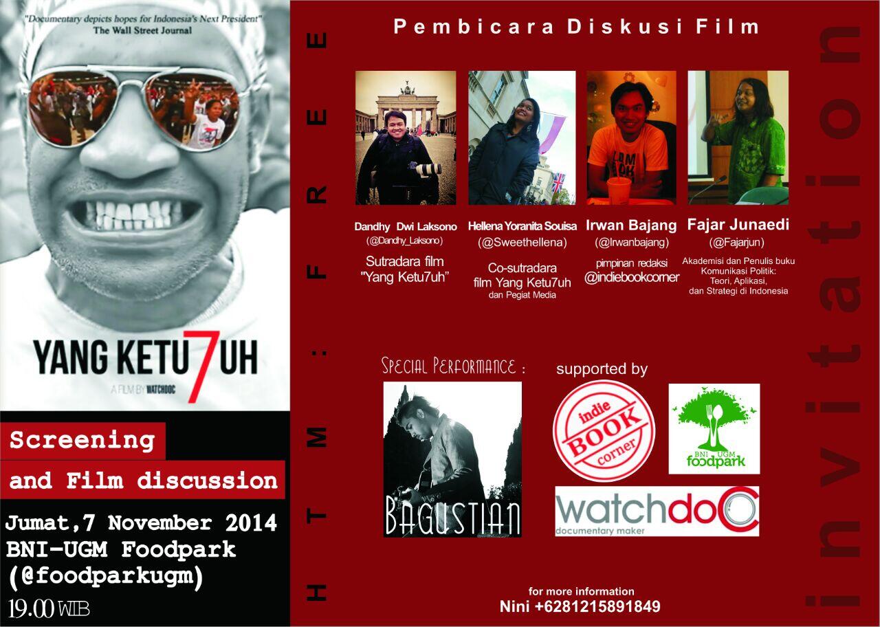 &#91;eRYe-EVENT&#93; INVITATION Screening and Film Discussion Yang Ketu7uh