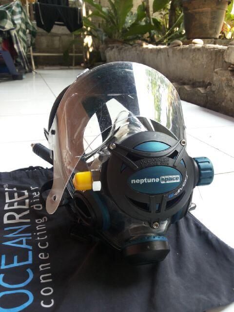 jual alat selam full mask neptune space masker diving