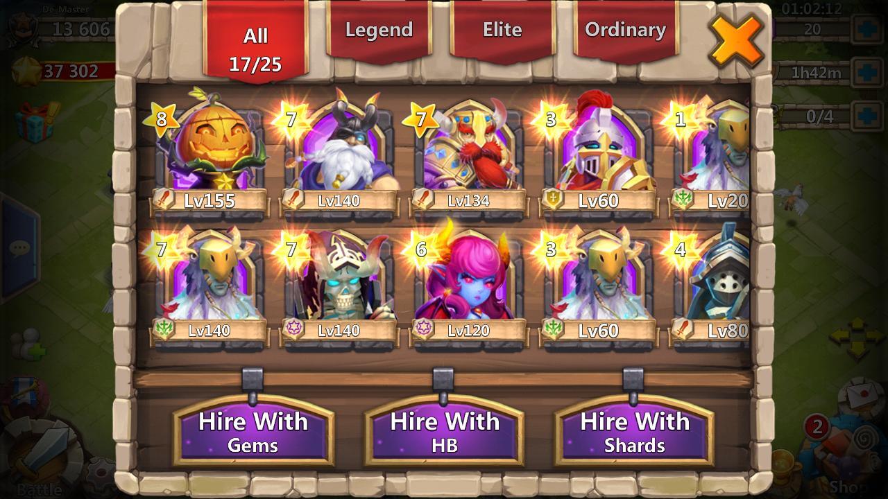 akun castle clash pumkin duke level tinggi murah