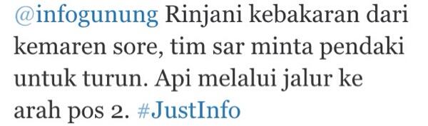 API DI PUNGGUNG RINJANI