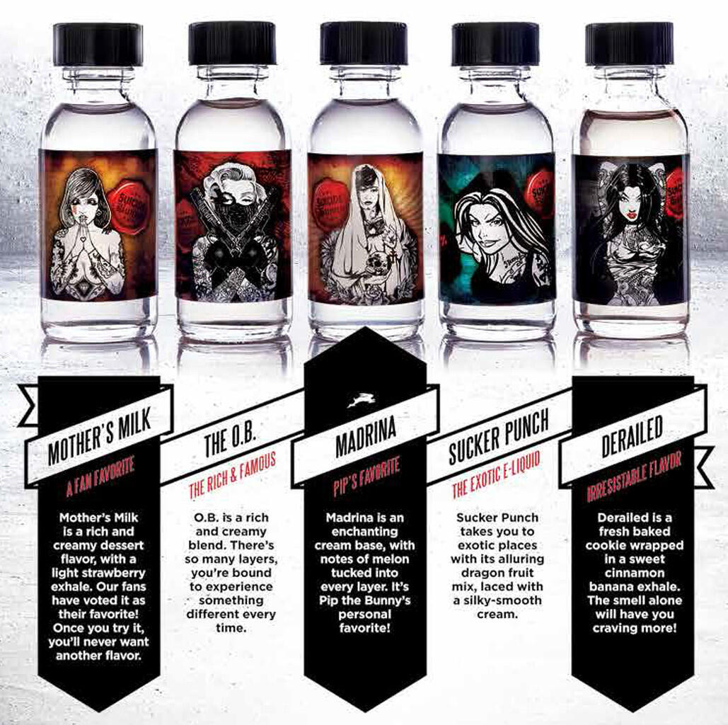 Premium USA E-Liquid : Suicide Bunny, Space Jam, Cosmic Fog, Wyze, Taste