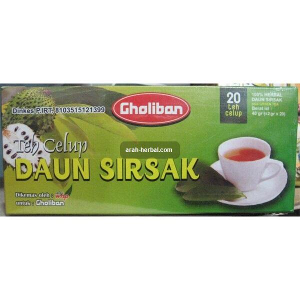 arah-herbal.com --- Gholiban - Teh Celup Daun Sirsak
