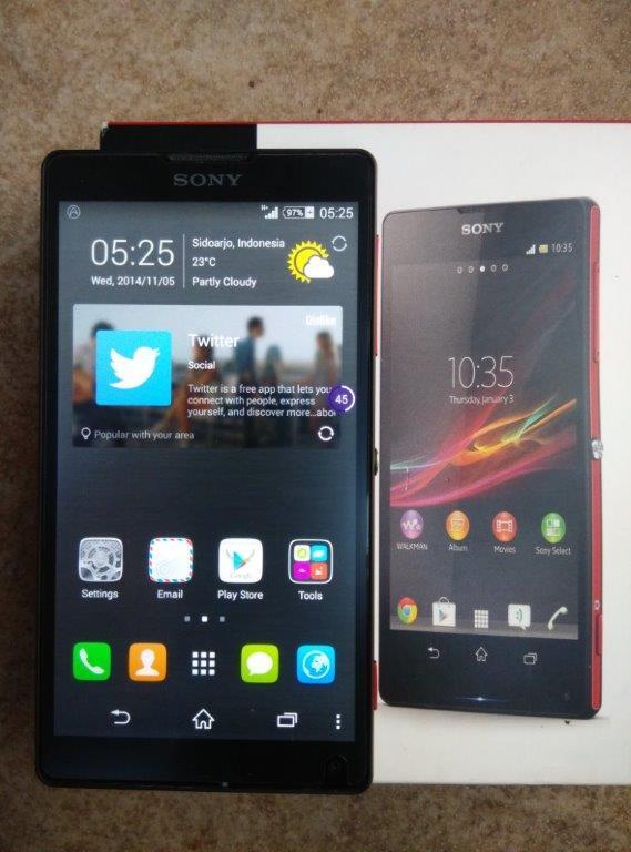 xperia zl c6502 red fullset super mulus