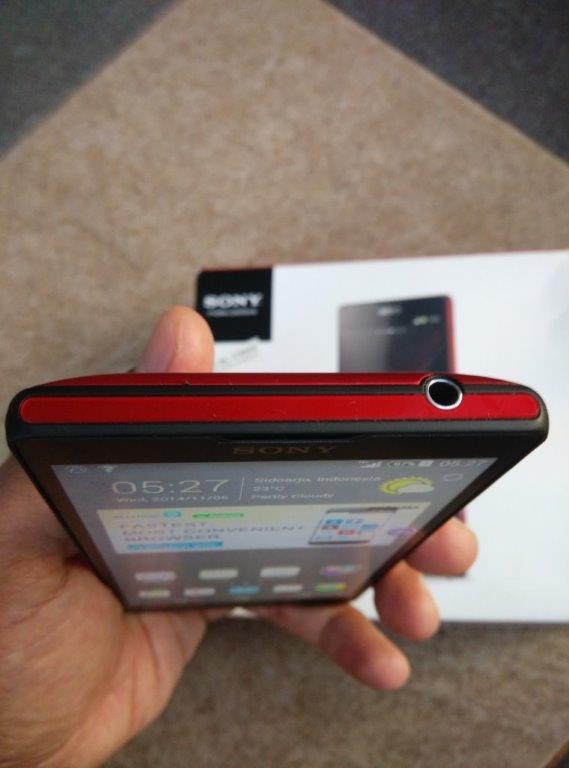 xperia zl c6502 red fullset super mulus