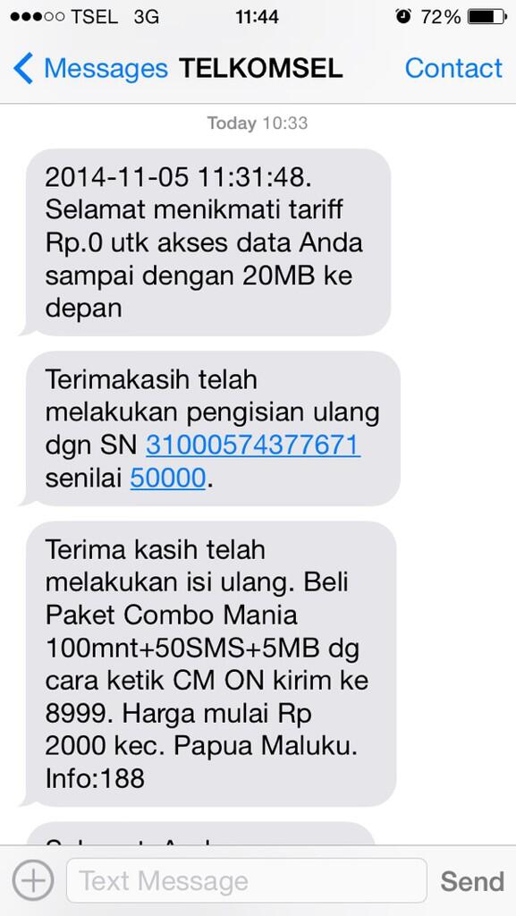 Duh Telkomsel..