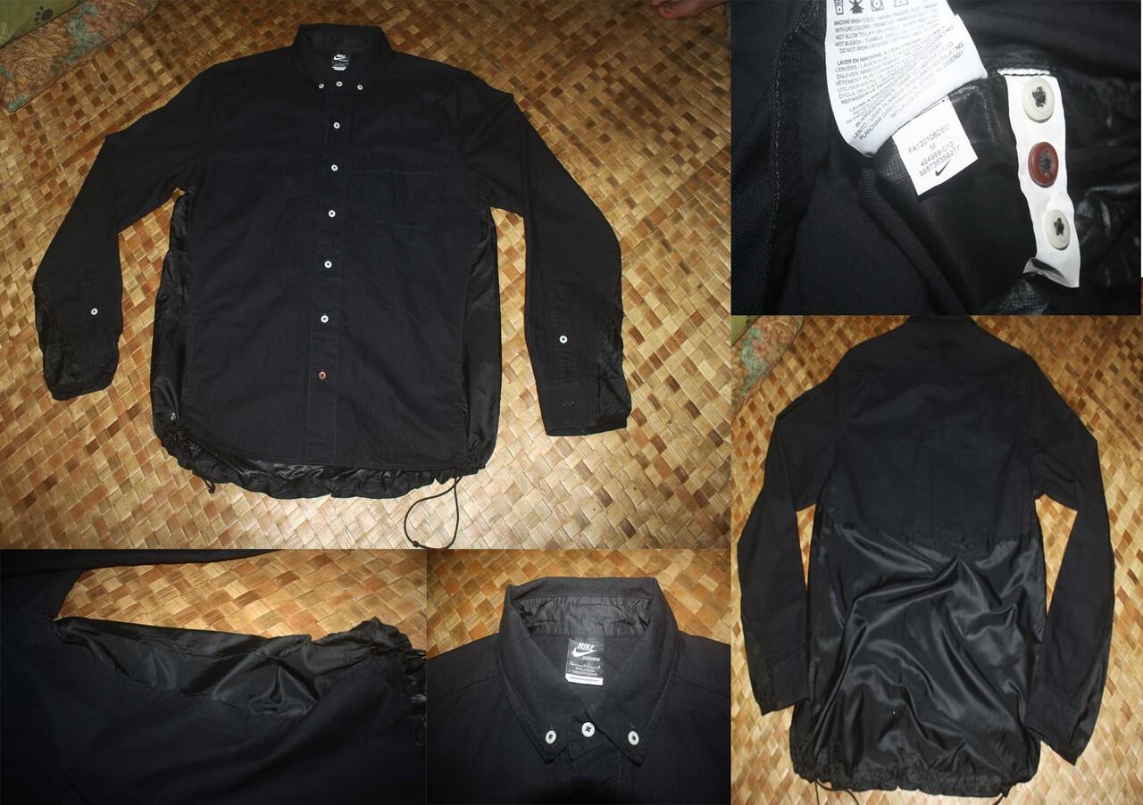 JUAL Nike NSW Ventile Button Down Run Jacket Black original