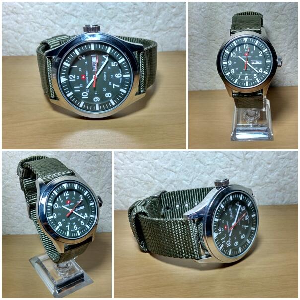 Jual Jam Tangan Swiss Army dhc+, kanvas-rantai-kulit harga 