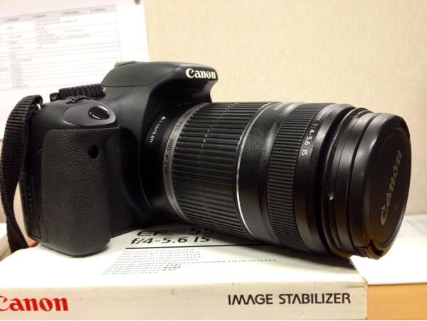 Jual Canon EOS 550 D + kit + canon 50mm + tele canon 55-250 IS