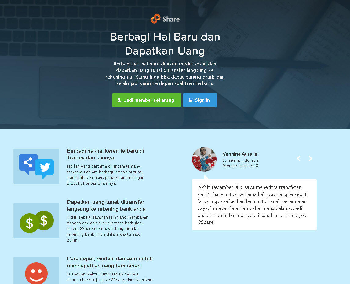 Cari Duit atau Hadiah dari Internet 