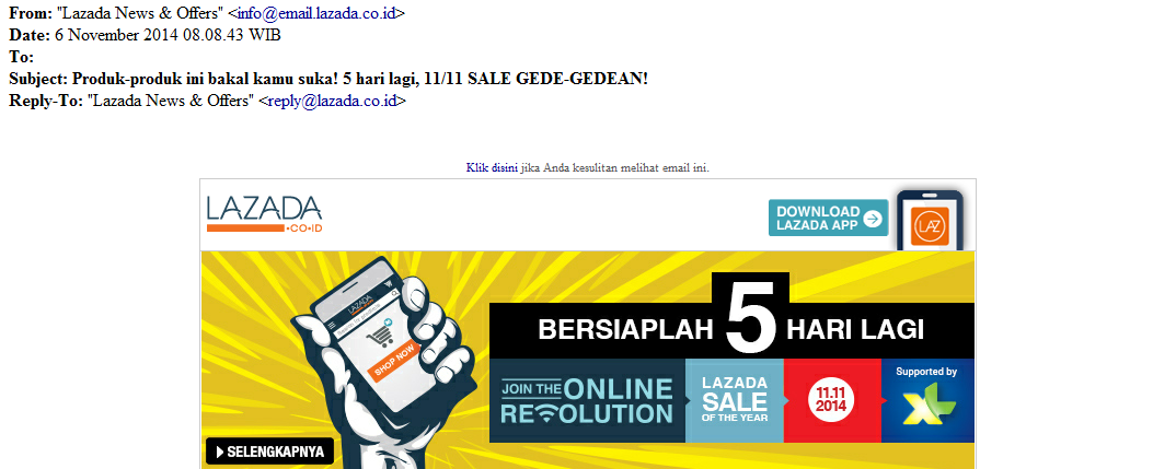 11.11.11, Siap-Siap Perang DISKON BESAR-BESARAN dari Blibli.com dan Lazada!