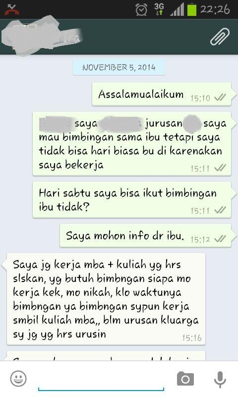 PROTES TERHADAP DOSEN PEMBIMBING