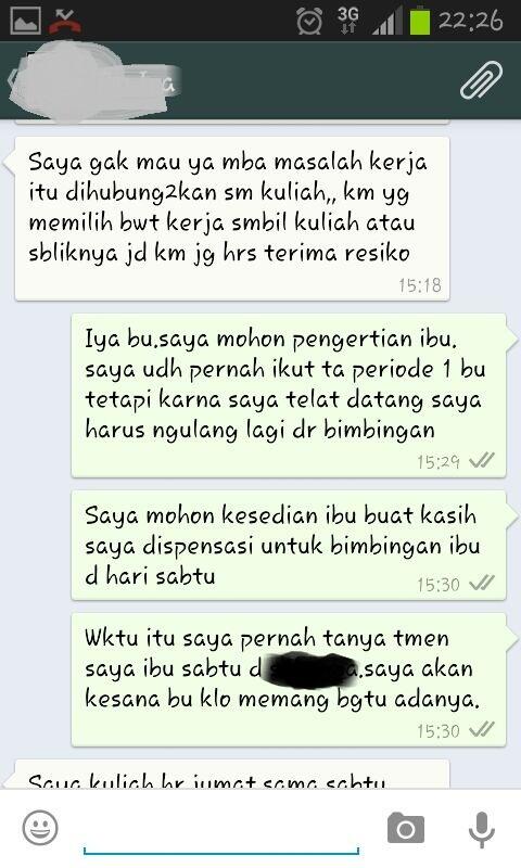 PROTES TERHADAP DOSEN PEMBIMBING