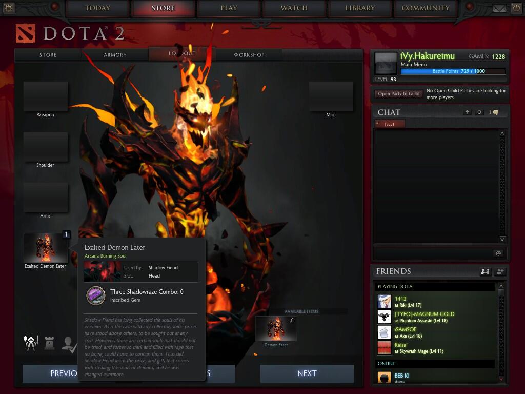 Terjual Wts Arcana Sf Exalted Demon Eater Lagi Kaskus