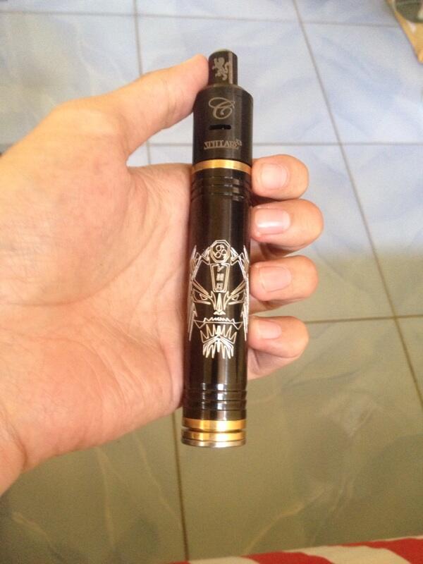 Vaporizer mechanical mod raijin black + rda stillare v2 black