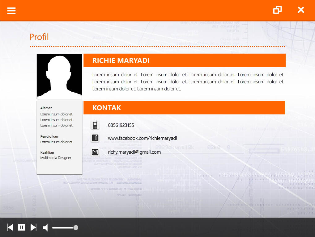 FREE PROXFLASH TEMPLATE V.01 -- Template Multimedia Interaktif Berbasis Flash