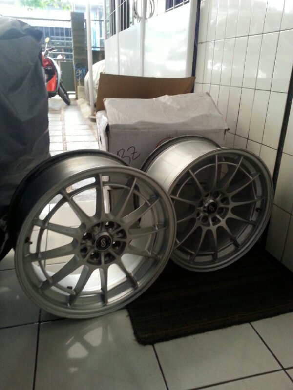 velg 17" enkei spyder lebar 7.5-9" pcd 4x100 double bandung