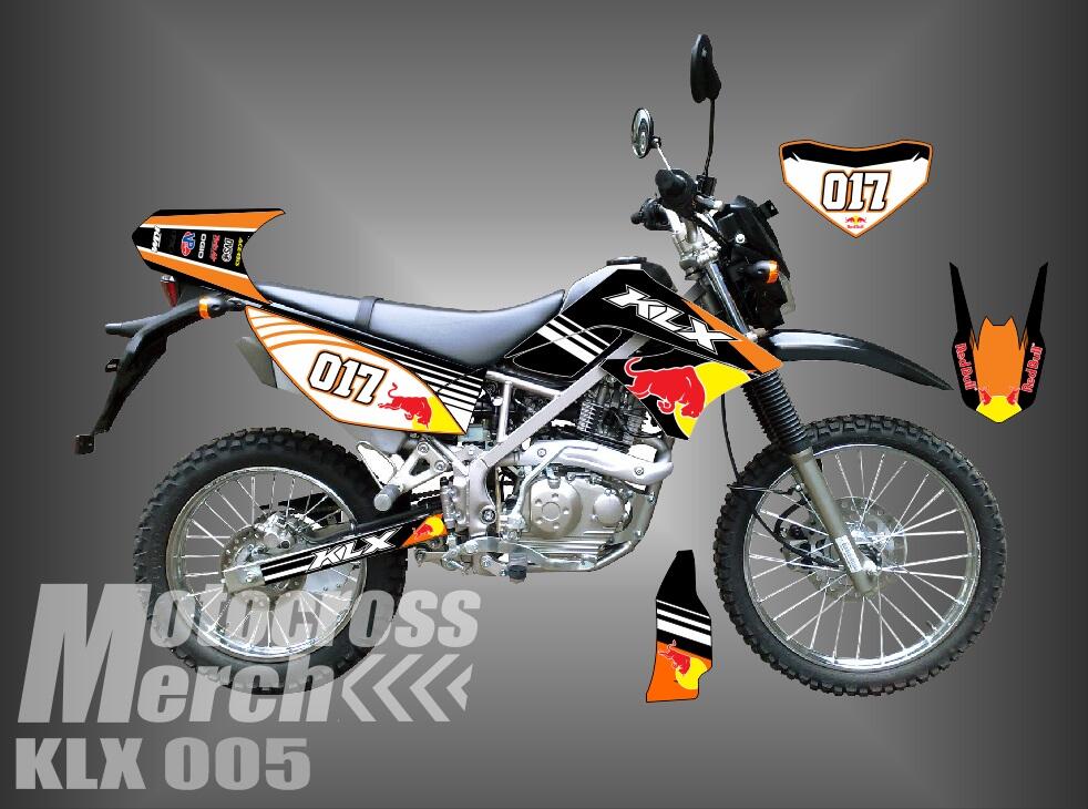decal motor stiker motor klx 150, kawasaki inja 250 fi,dll jepara