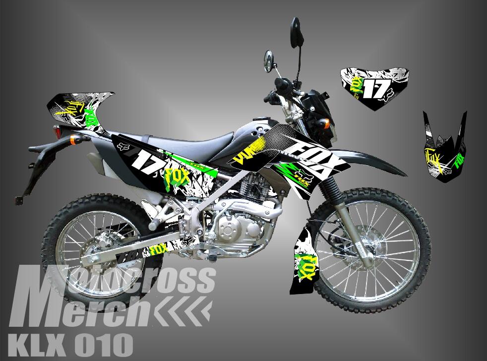 decal motor stiker motor klx 150, kawasaki inja 250 fi,dll jepara