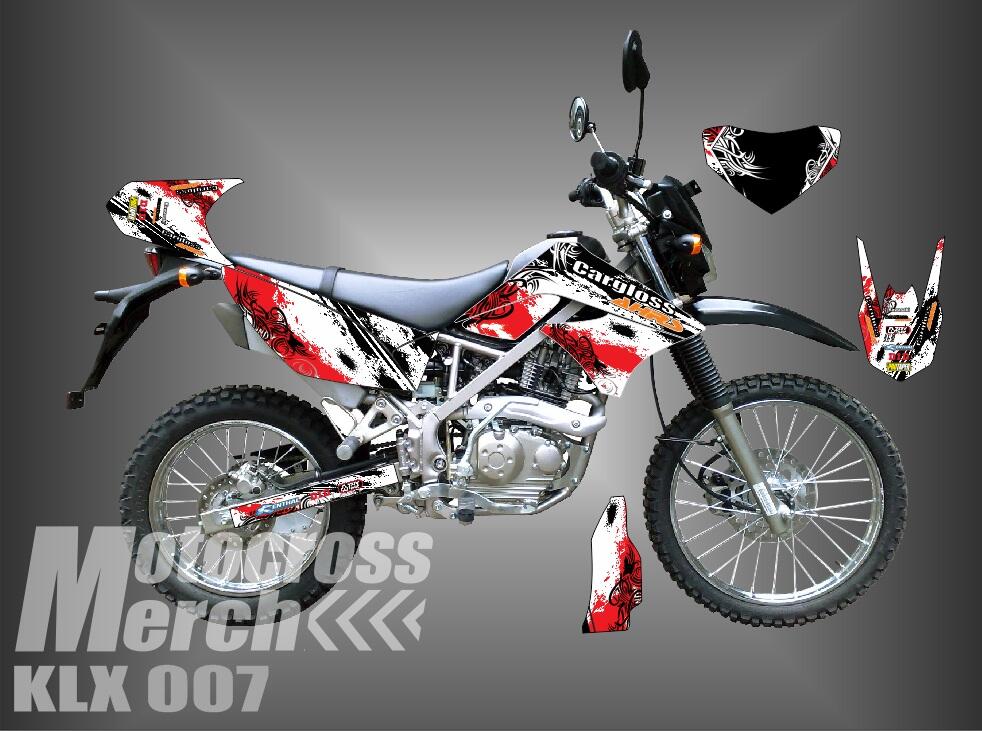 decal motor stiker motor klx 150, kawasaki inja 250 fi,dll jepara