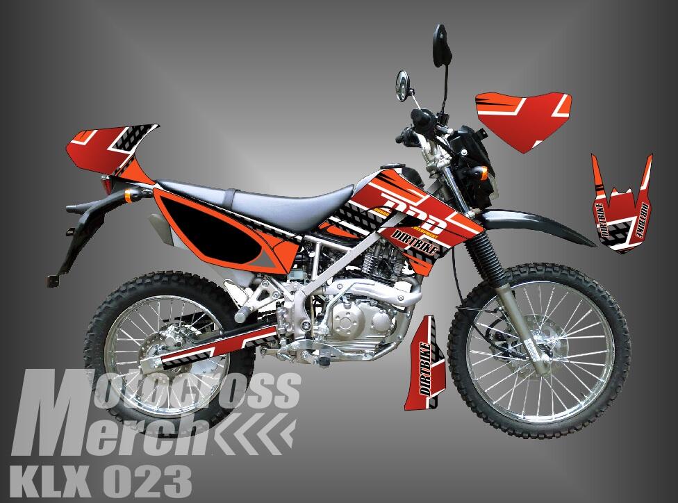 decal motor stiker motor klx 150, kawasaki inja 250 fi,dll jepara