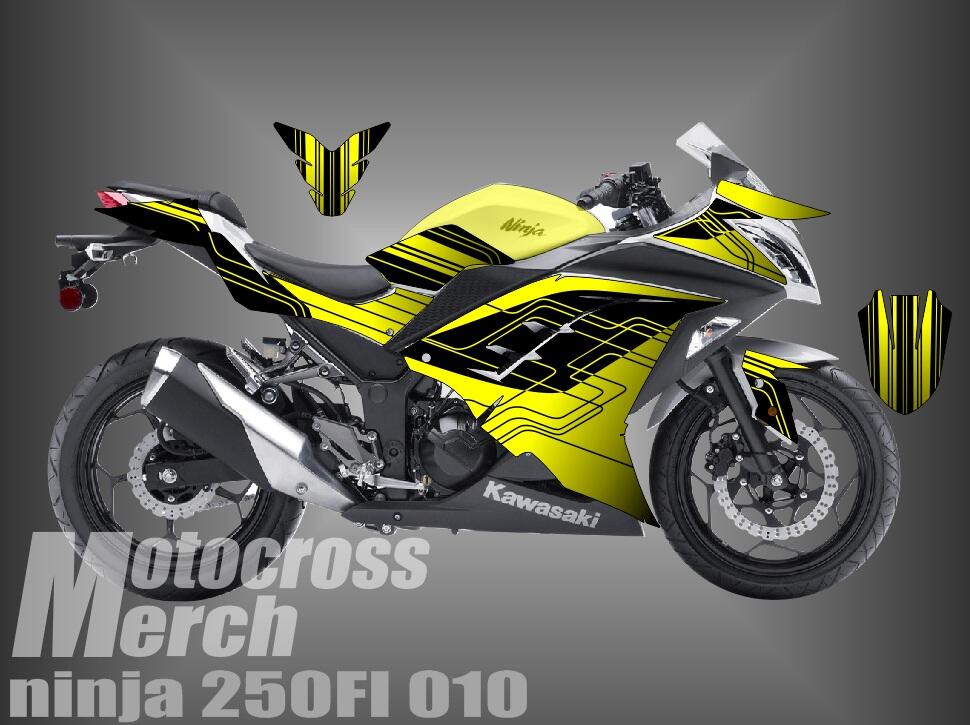 decal motor stiker motor klx 150, kawasaki inja 250 fi,dll jepara