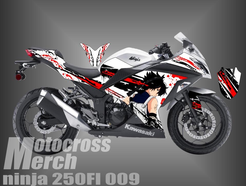 decal motor stiker motor klx 150, kawasaki inja 250 fi,dll jepara