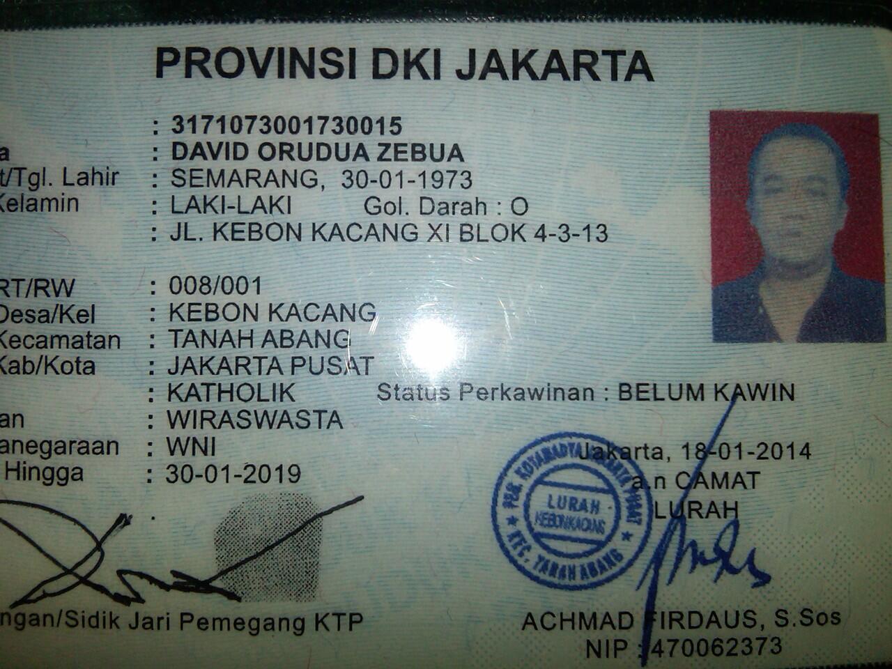 Mohon info keberadaan David Zebua, penipu mengaku kerabat Pangdam Jaya!