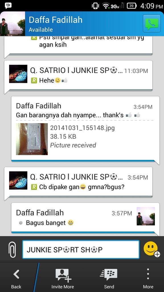 Testimonial Buyer JSS ( JUNKIE SPORT SHOP)