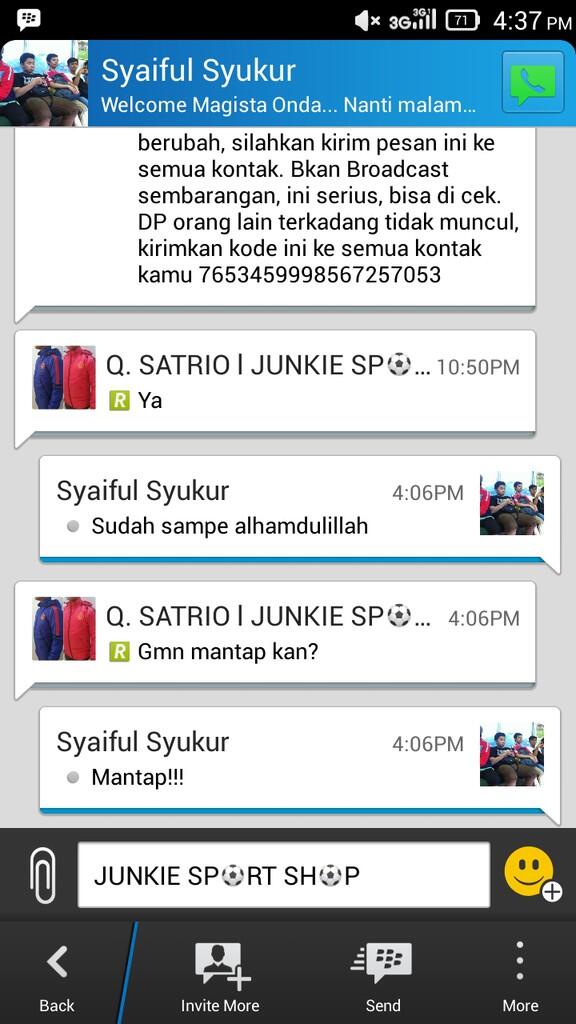 Testimonial Buyer JSS ( JUNKIE SPORT SHOP)