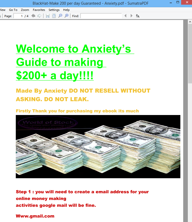 Download Gratis eBook BlackHat-Make $200 per day Guaranteed
