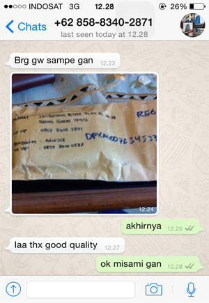 TESTIMONIAL & RESI PENGIRIMAN ID ARIE258