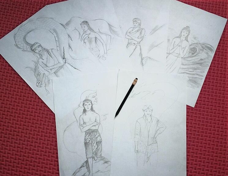 Jasa Gambar Sketsa Quotwujud Asli Khodam Jinquot Penunggu Benda Pusaka Badan Mustika
