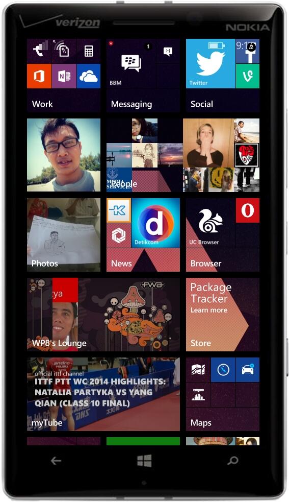 (Share) Windowsphone 8.1 start screen background + Pics