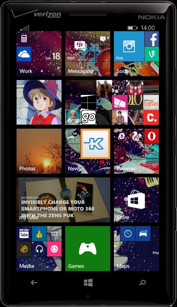 (Share) Windowsphone 8.1 start screen background + Pics