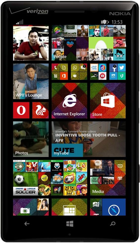 (Share) Windowsphone 8.1 start screen background + Pics