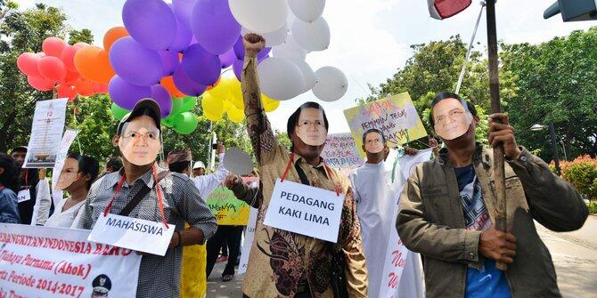 Tandingi demo FPI, puluhan ribu warga ini dukung Ahok jadi gubernur