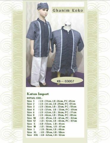 Terjual Baju Koko Anak Baju Koko Dewasa Import By Ghanim 