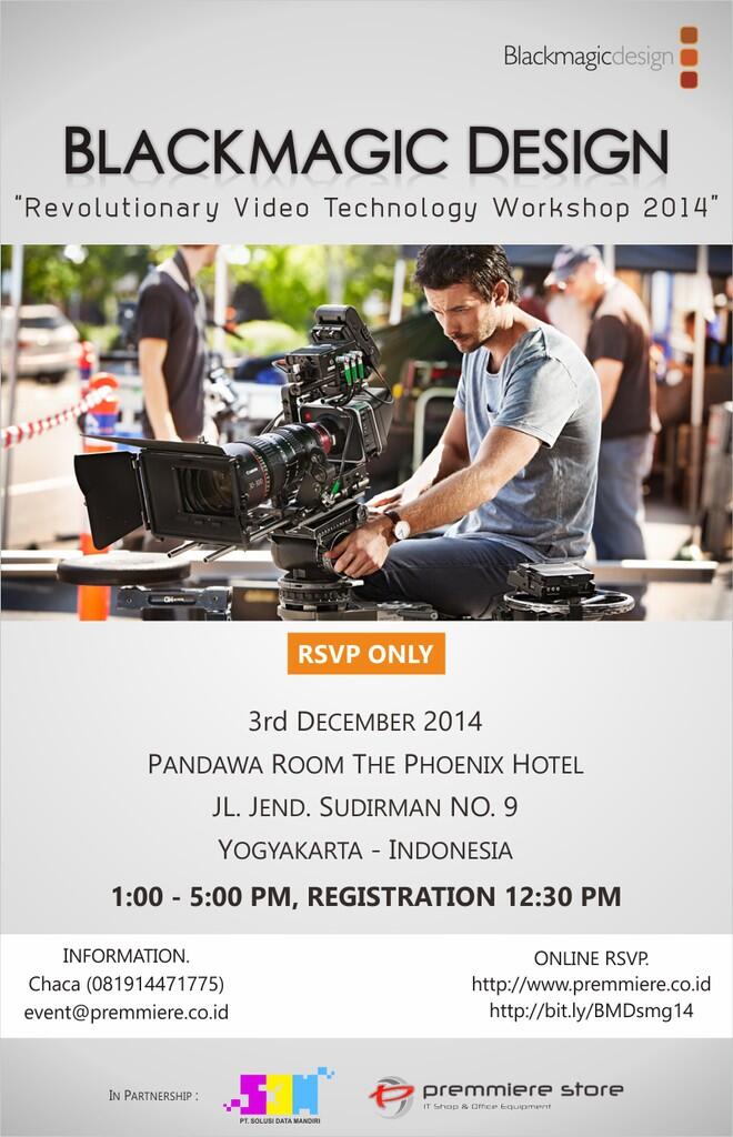 Blackmagic Design Revolutionary Video Technology Workshop 2014