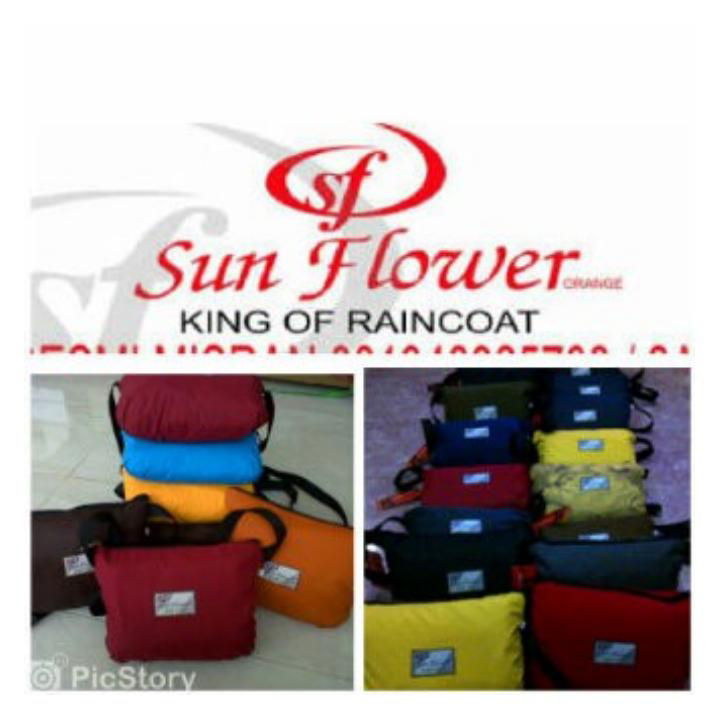 jas hujan sunflower