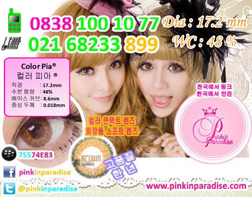Softlens Colour PIA Diameter 17.2 mm Water 38% *BELI 1 PASANG DAPAT 2 PASANG