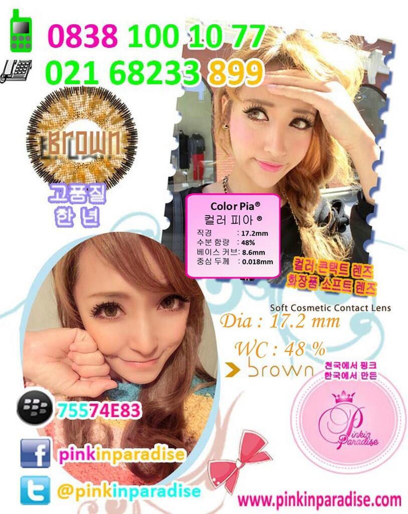 Softlens Colour PIA Diameter 17.2 mm Water 38% *BELI 1 PASANG DAPAT 2 PASANG