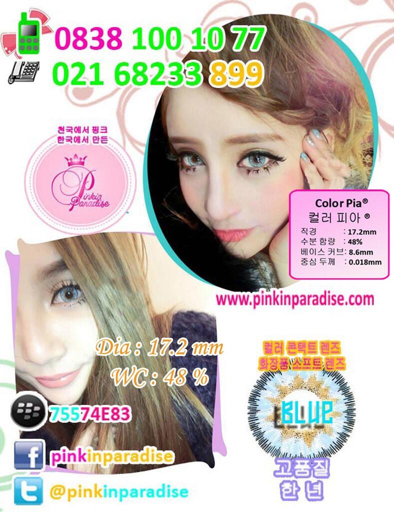Softlens Colour PIA Diameter 17.2 mm Water 38% *BELI 1 PASANG DAPAT 2 PASANG