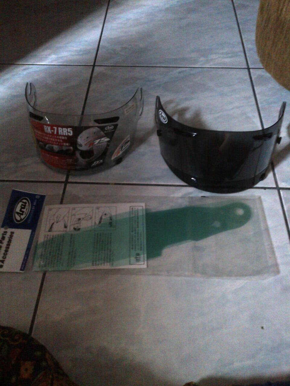 VISOR ARAI ORIGINAL+DARK FLATT RR5 KODE SAI MULUS PISAN