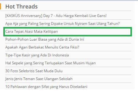 Cara Tepat Atasi Mata Kelilipan