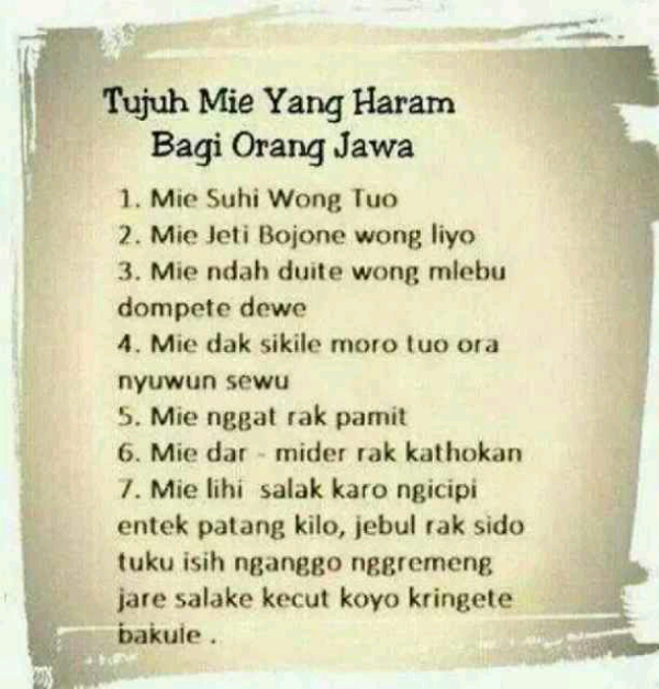 7 Mie yang Haram...