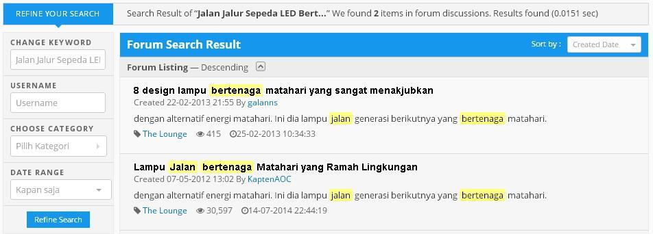 Jalan Jalur Sepeda LED Bertenaga Surya